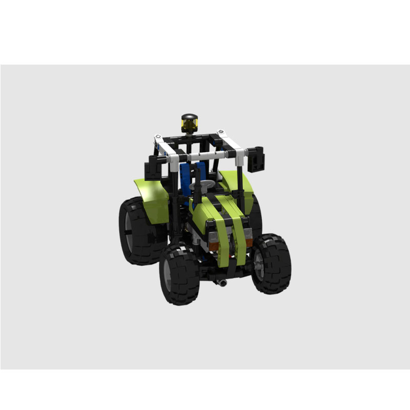 Urban Farming Usa - MOC-46194 ฟาร์มในเมืองรถแทรกเตอร์การเกษตรบล็อกตัวต่อรุ่น 284 ชิ้น MOC เด็กผู้ชายเด็กวันเกิดของขวัญของเล่นคริสต์มาส