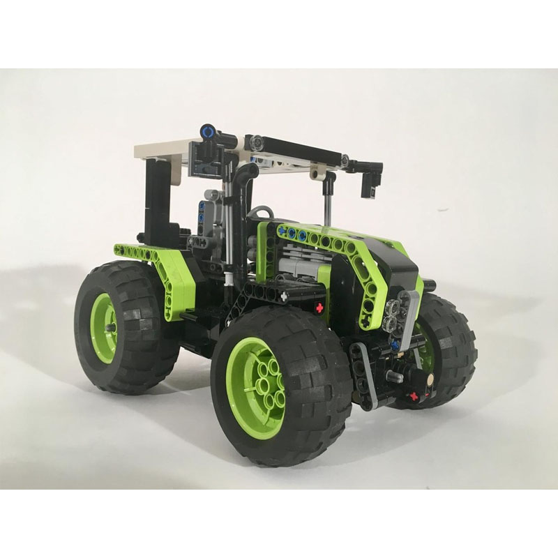 Urban Farming Usa - MOC-97333 ฟาร์มในเมืองรถแทรกเตอร์การเกษตรบล็อกตัวต่อรุ่น 660 ชิ้นส่วน MOC เด็กผู้ชายเด็กวันเกิดของขวัญของเล่นคริสต์มาส