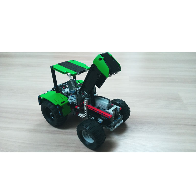 Urban Farming Usa - MOC-80667 ชุดตัวต่อรถแทรกเตอร์ขนาดกลางสำหรับการเกษตรในเมือง รุ่น 563 ชิ้นส่วน ของเล่นสร้างสรรค์สำหรับผู้ใหญ่และเด็ก
