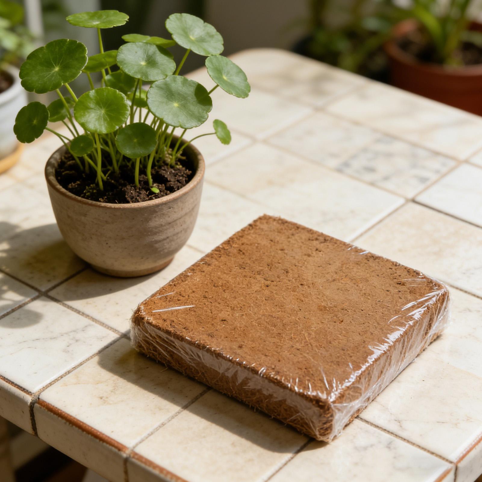 ดินออร์แกนิค 300 กรัม ดินอัดแท - Coco Coir Block บทวิจารณ์และราคา